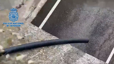 Los boicoteadores de la Vuelta quisieron verter 400 litros de aceite al paso del pelotón