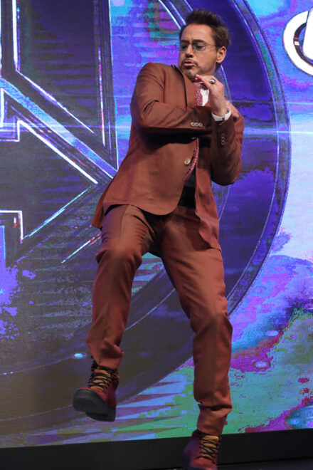 Robert Downey Jr at the Avengers premiere
