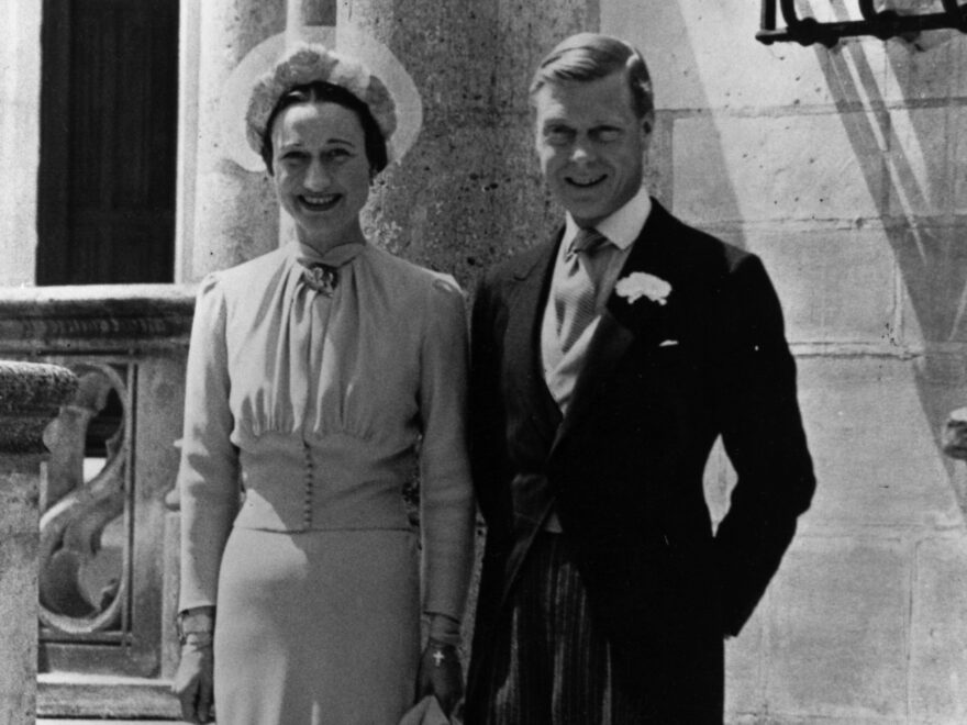Eduardo VIII y Wallis Simpson el día de su boda en 1937 