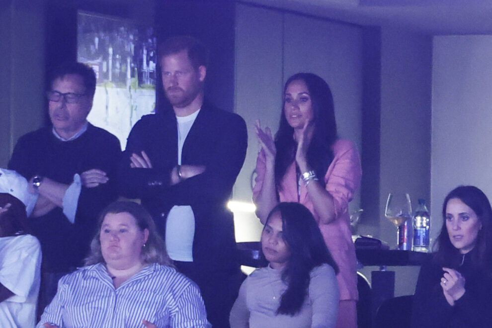 Meghan y Harry presencian un partido de baloncesto el pasado mes de abril