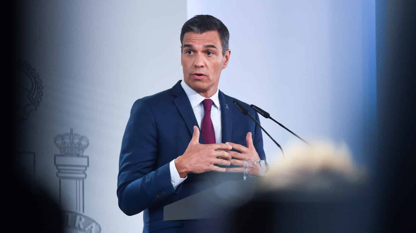 El presidente del Gobierno, Pedro Sánchez, el pasado 22 de agosto de 2023 en la Moncloa.