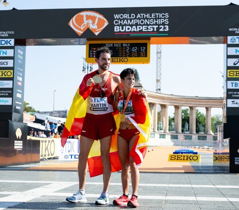 Marcha: Álvaro Martín y María Pérez ganan dos medallas de Oro para España en un lapso de 13 minutos