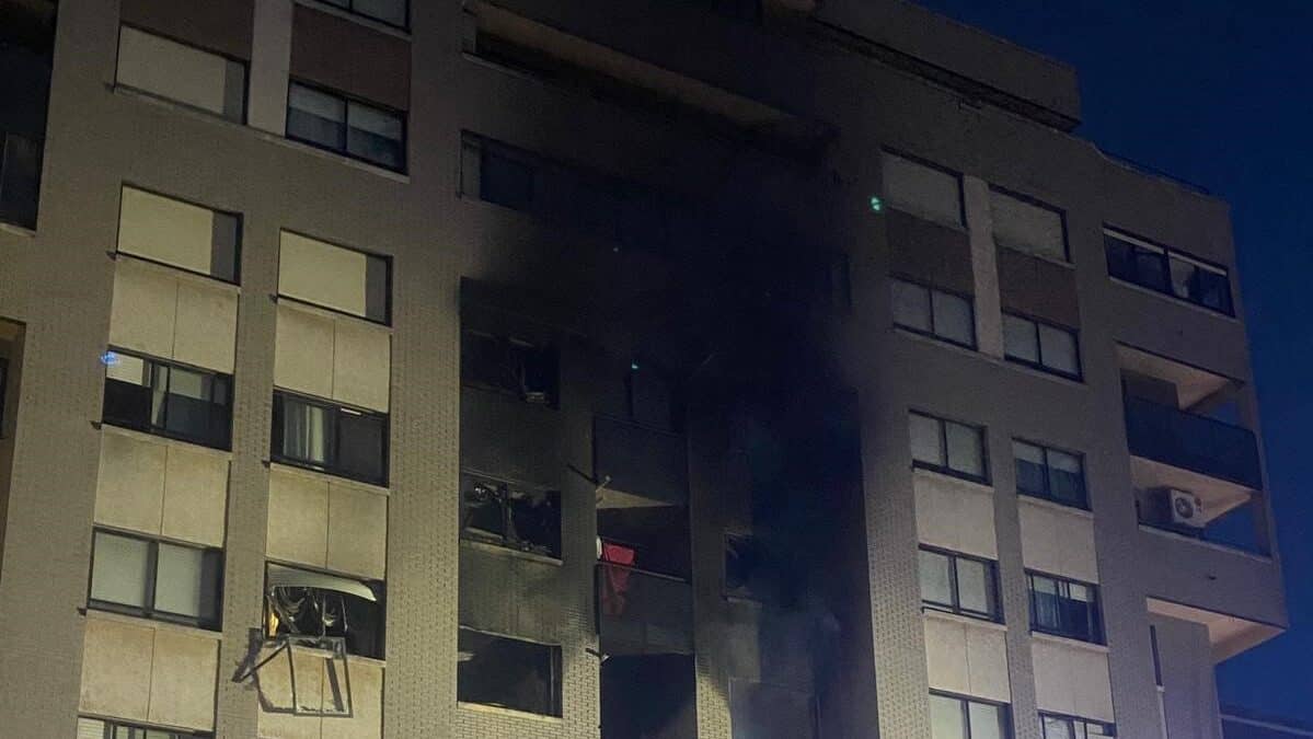 Ocho hospitalizados por la explosión en un edificio en Valladolid