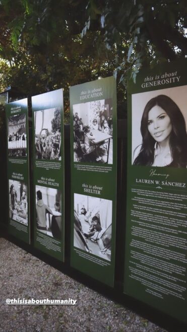El homenaje a Lauren Sanchez en el jardín de Henry Winkler