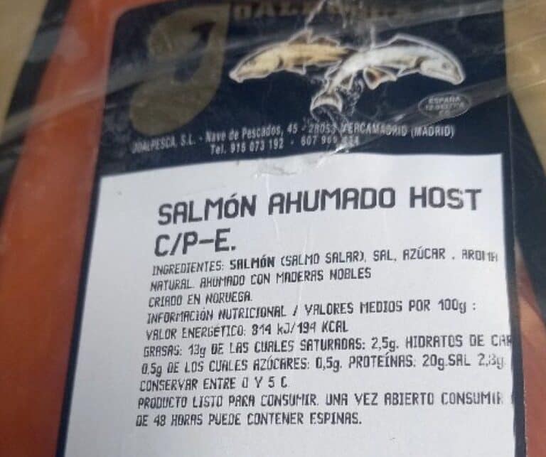 Detectan listeria en un lote de salmón ahumado de la marca Joalpesca