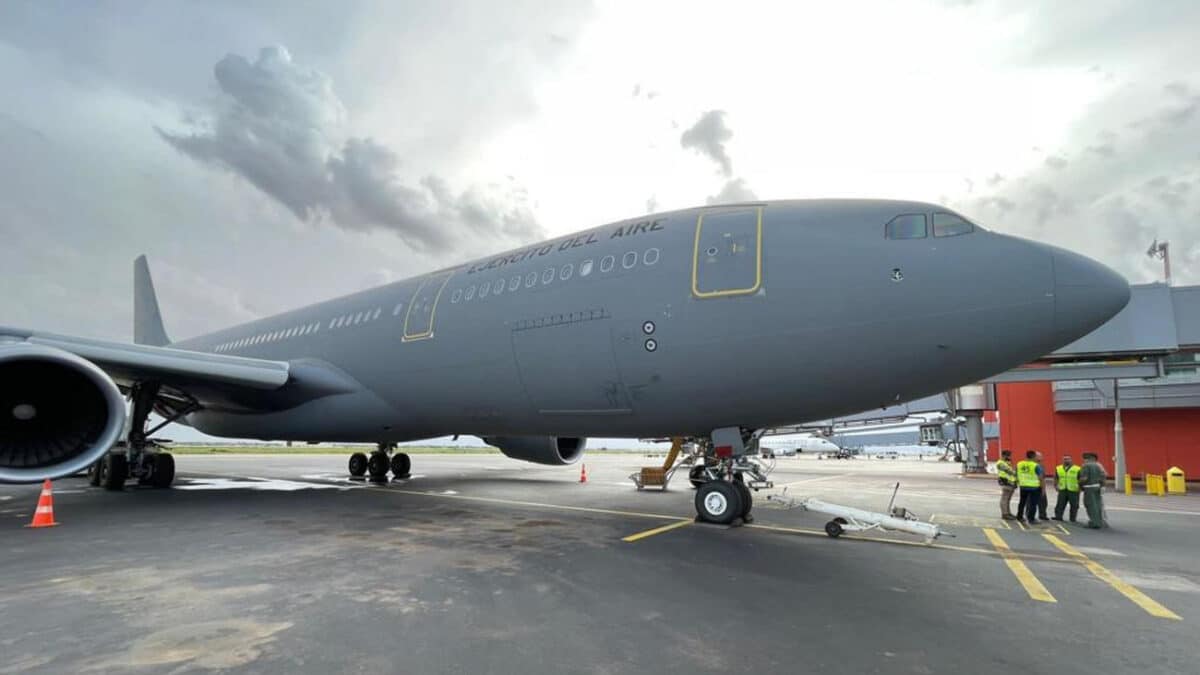 A330 del Ejército del Aire en Niamey para la evacuación de ciudadanos de Níger