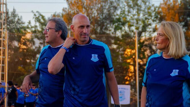 Rubiales durante un partido homenaje en el que participó el pasado año en Motril.