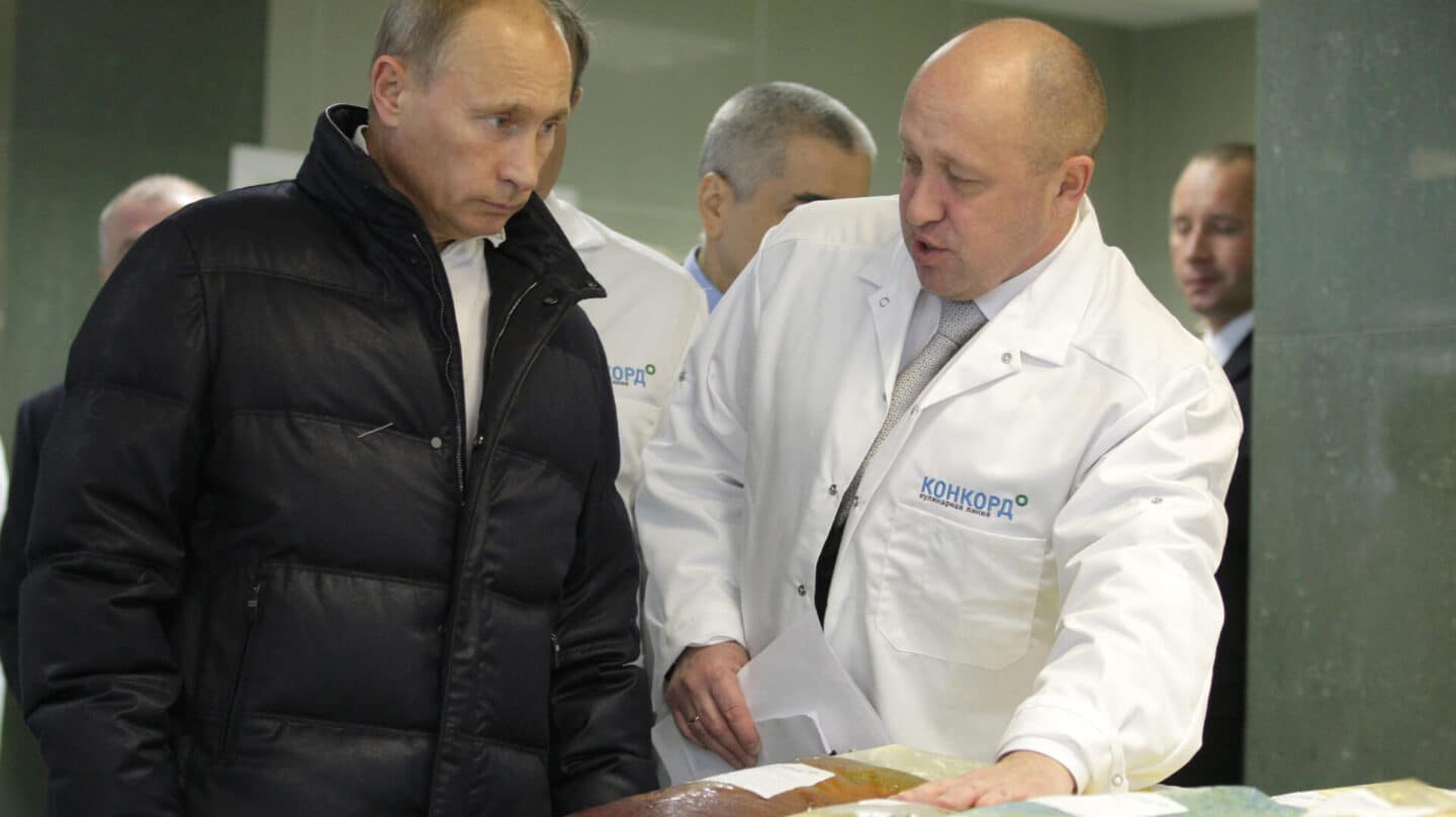 Vladimir Putin y Yevgeny Prigozhin en 2010.