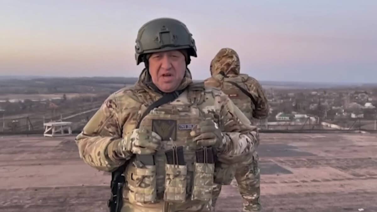 Captura de pantalla del ruso Yevgeny Prigozhin, propietario del Grupo Wagner de mercenarios