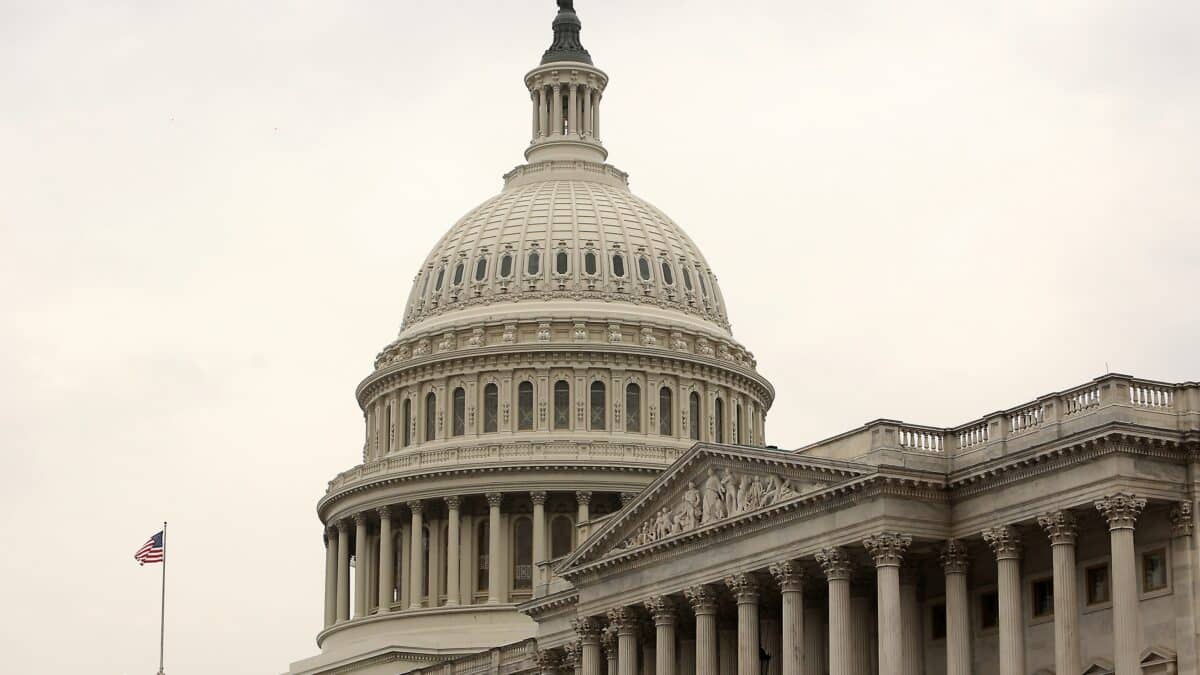 Vista general del Capitolio de Estados Unidos, sede de la Cámara de Representantes y el Senado