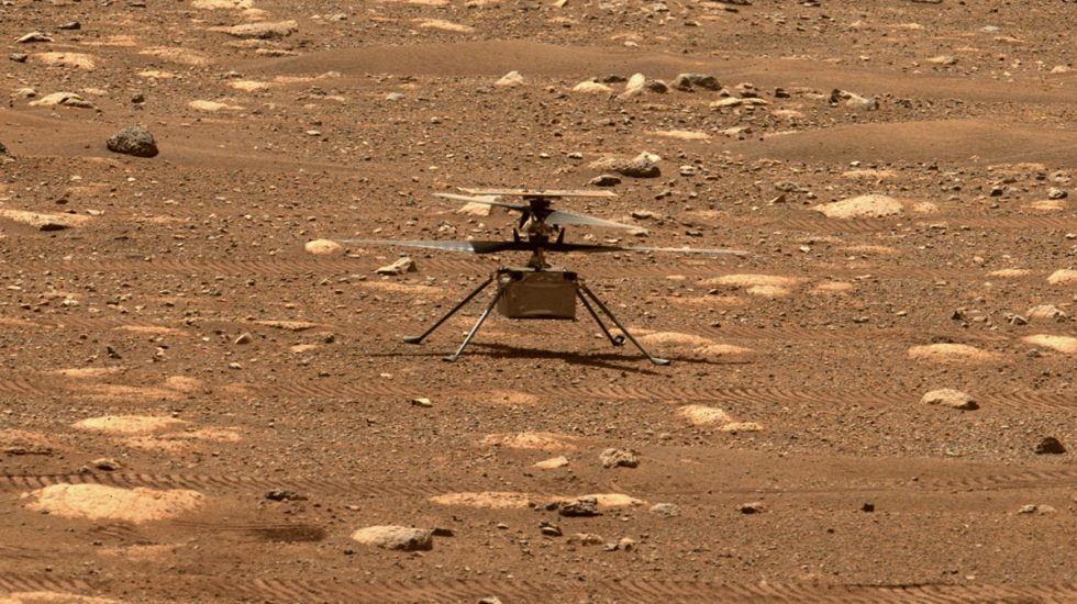 Imagen captada por el explorador Perseverance de la NASA, el 8 de abril de 2021 en Marte.