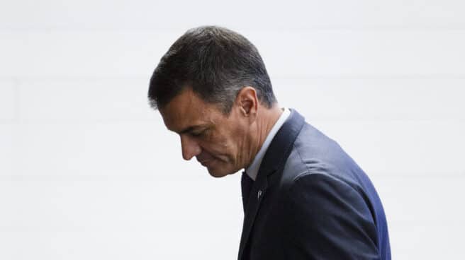 MADRID, 15/09/2023.- El presidente del gobierno en funciones, Pedro Sánchez, durante el acto en el que se presentó la propuesta estratégica de la Presidencia española de la UE para fortalecer la seguridad económica y el liderazgo global de la UE en esta década, este viernes en la sede de la CEOE en Madrid. EFE/Daniel González MADRID, 15/09/2023.- El presidente del gobierno en funciones, Pedro Sánchez, durante el acto en el que se presentó la propuesta estratégica de la Presidencia española de la UE para fortalecer la seguridad económica y el liderazgo global de la UE en esta década, este viernes en la sede de la CEOE en Madrid. EFE/Daniel González