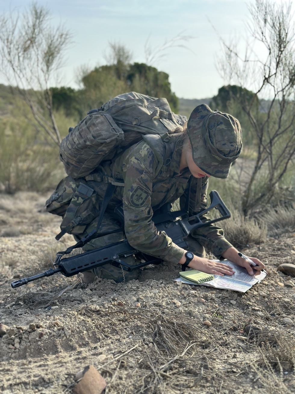 La princesa Leonor en su instrucción militar en Zaragoza