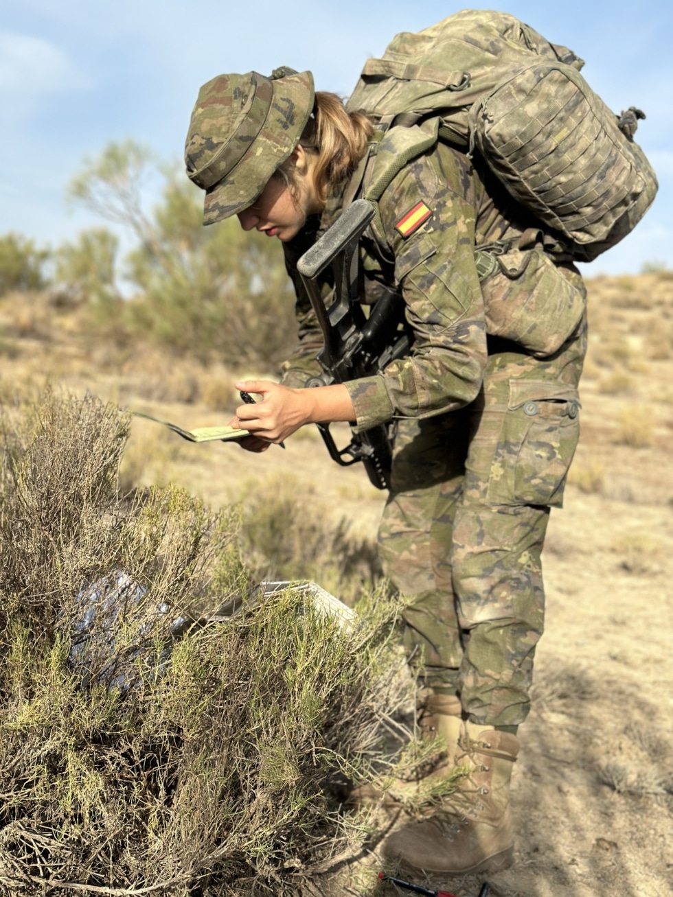 La princesa Leonor en su instrucción militar en Zaragoza