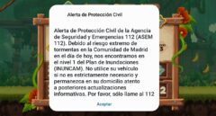 El sistema de alerta de Protección Civil: “Es intrusivo pero el objetivo es que la gente se dé cuenta”