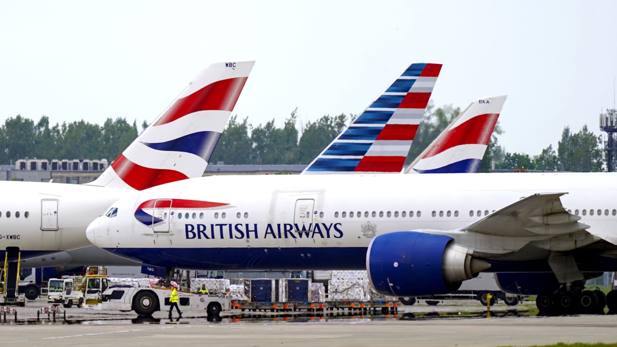 Aviones de British Airways en el aeropuerto de Heathrow, al oeste de Londres