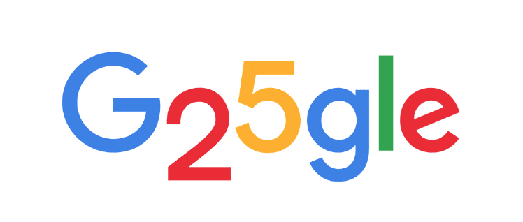 El 'doodle' de Google por el 25º aniversario de su creación 