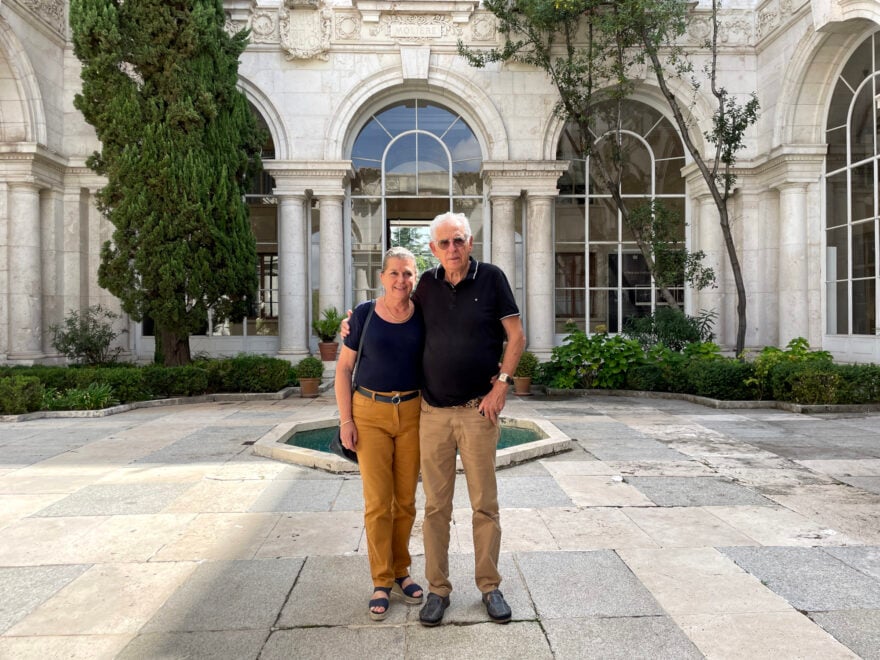 Colette y Jean-Claude Rabaté, fotografiados el 15 de septiembre en la Casa de Velázquez, en Madrid.