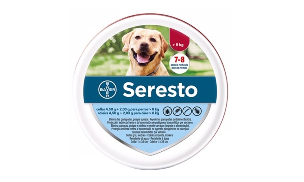 Collar antiparásito Bayer Seresto para perros grandes