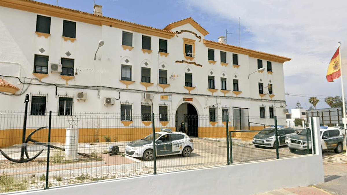 Cuartel en Ayamonte de la Guardia Civil, que se encarga de la investigación