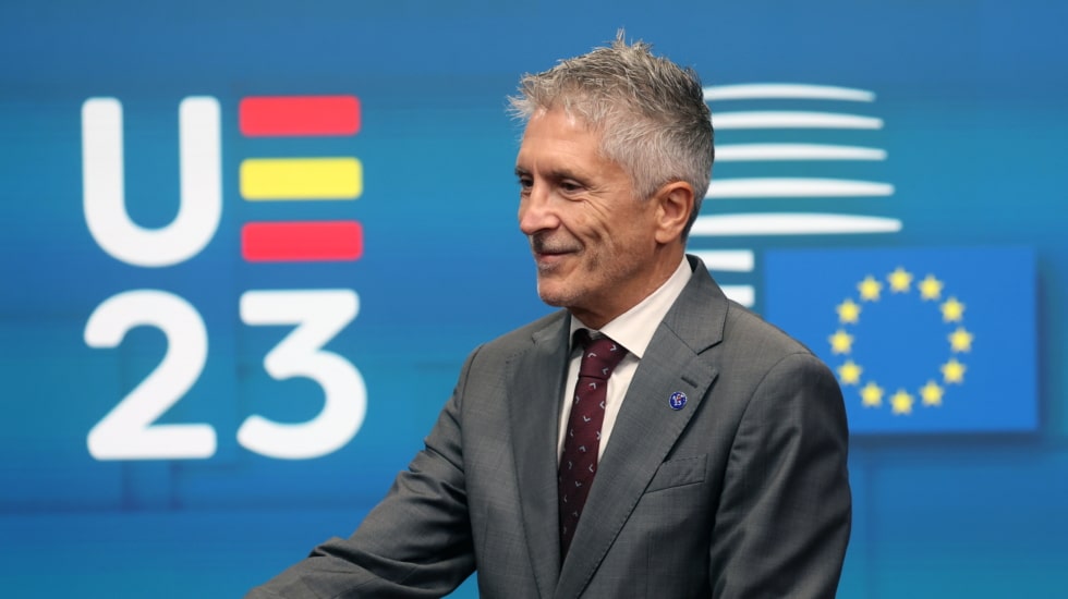 El ministro de Interior Fernando Grande-Marlaska a 28 de septiembre en Bruselas