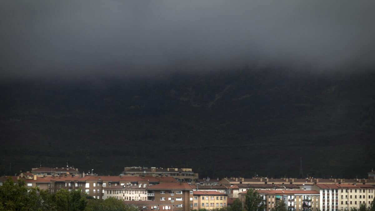 Nubes en la comarca de Pamplona.