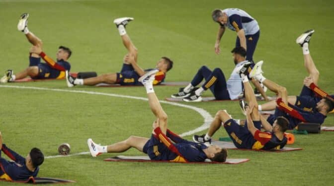 España hace el ridículo en Georgia: Entrenamiento sin botas