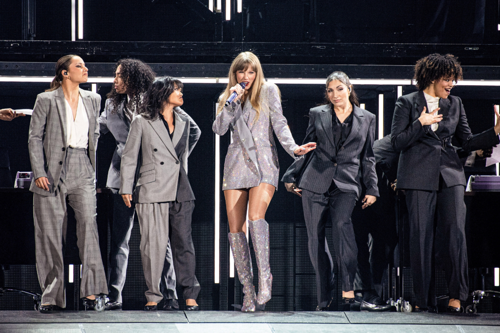 Taylor Swift durante una de las actuaciones de su The Eras Tour en Las Vegas