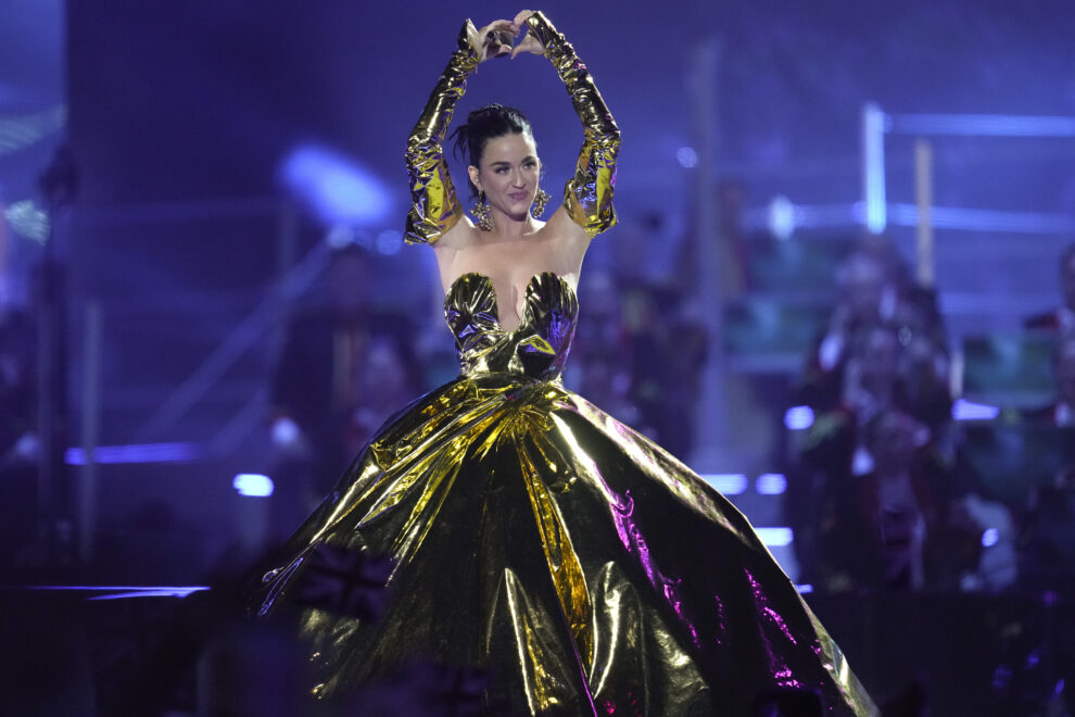 Katy Perry en el concierto de Windsor con motivo de la coronación de Carlos III