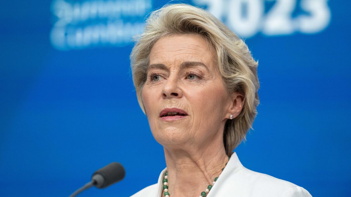 La presidenta de la Comisión Europea, Ursula von der Leyen