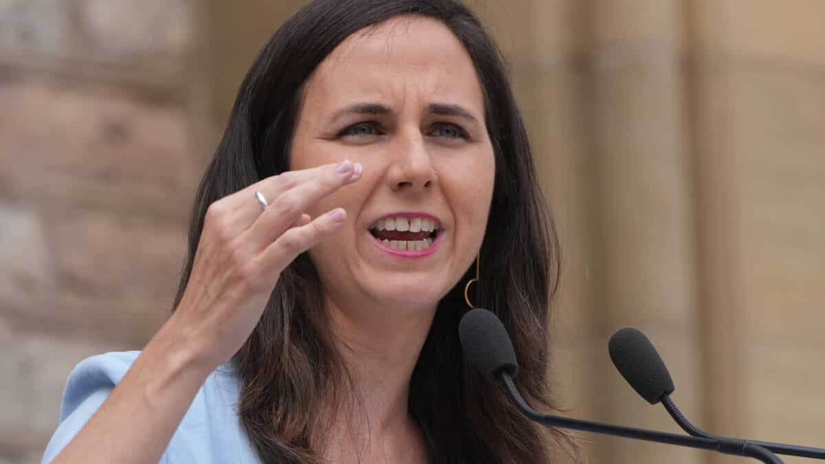 Ione Belarra durante un discurso