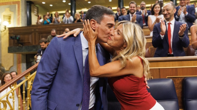 Pedro-Sanchez-Yolanda-Diaz-Congreso Pedro Sánchez (i) y Yolanda Díaz en el Congreso.