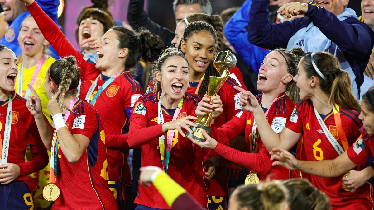 Las campeonas del mundo con España