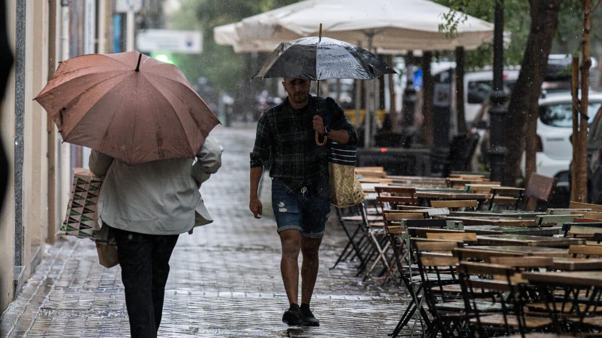 Este viernes vuelven las lluvias como preludio de un fin de semana pasado por agua