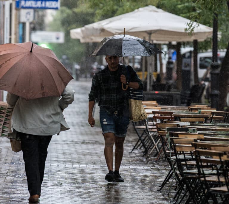 Este viernes vuelven las lluvias como preludio de un fin de semana pasado por agua