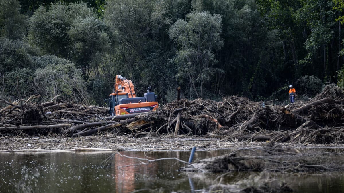 Equipos de rescate tras el encuentro del segundo cadáver hallado en Aldea del FresnoE