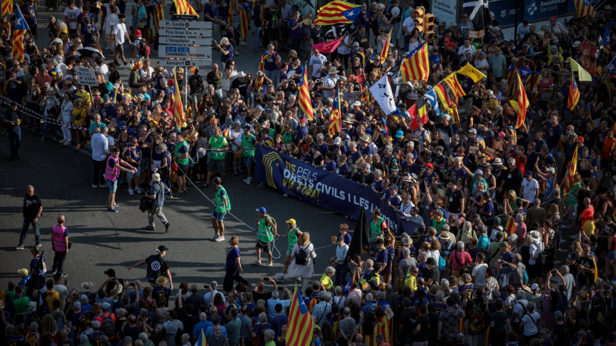 Celebración de la Diada en Barcelona.