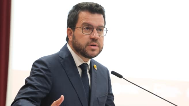 El presidente de la Generalitat de Catalunya, Pere Aragonès El presidente de la Generalitat de Catalunya, Pere Aragonès