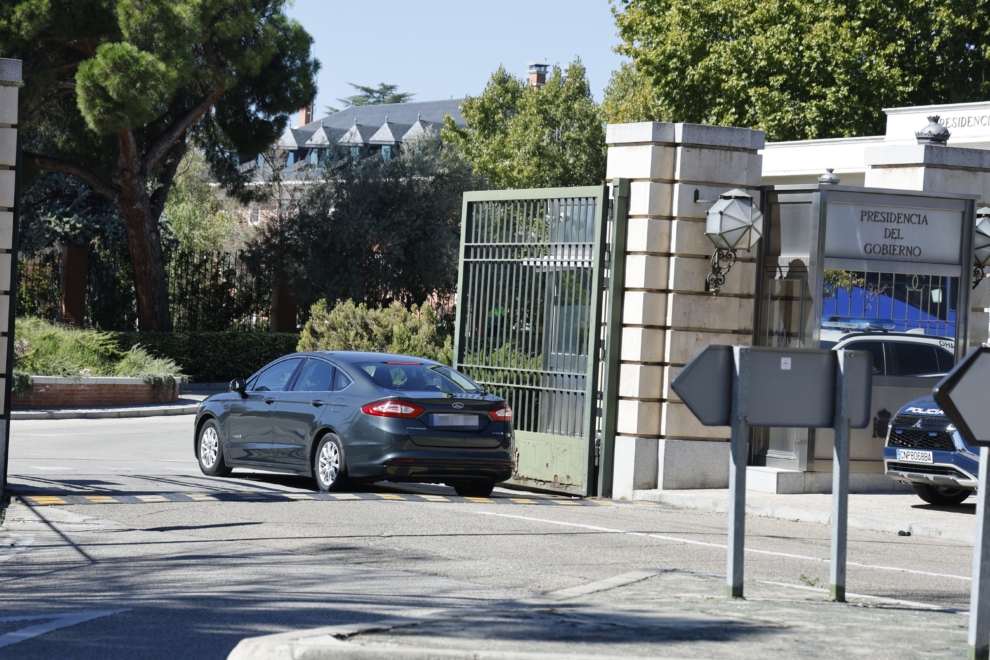 Terelu Campos y Carmen Borrego entran a la Moncloa para su reunión con Pedro Sánchez