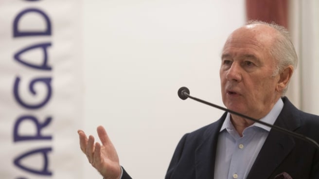 El ex ministro de Economía Rodrigo Rato en una conferencia organizada por el Foto Sargadelos a 27 de enero de 2023