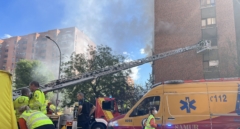 Dos muertos por el incendio de un edificio en Vallecas (Madrid)