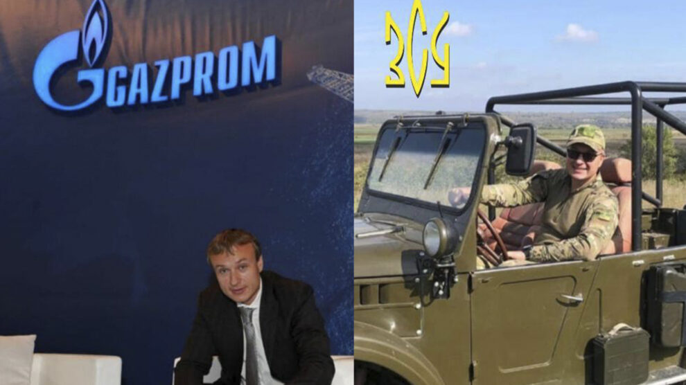 Igor Volobuev durante su etapa en Gazprom y ahora en la guerra de Ucrania.