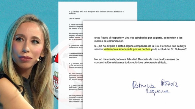 La jefa de prensa de la selecicón femenina, Patricia Pérez.