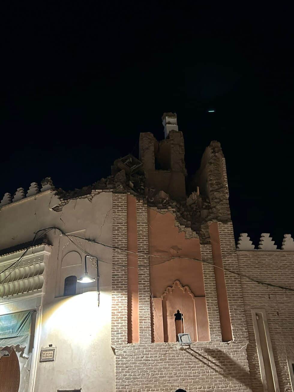 Desperfectos causados por el terremoto en Marrakech.