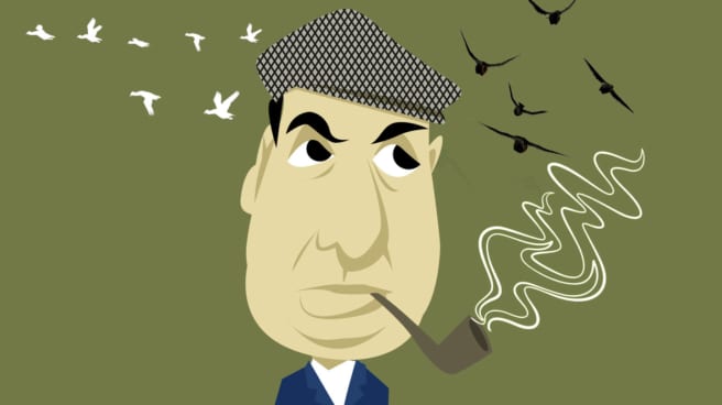 Caricatura de Pablo Neruda