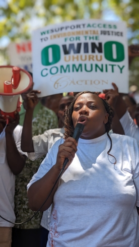 La activista ambiental keniana Phyllis Omido. 