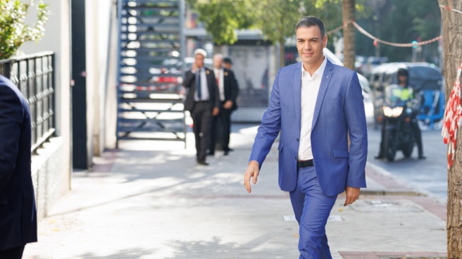 La ola reaccionaria es Sánchez El secretario general del PSOE y presidente del Gobierno en funciones, Pedro Sánchez, a su llegada a la clausura de las Jornadas del Grupo S&