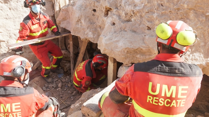Los equipos españoles no lograron rescatar ni a solo un superviviente tras el terremoto en Marruecos 
