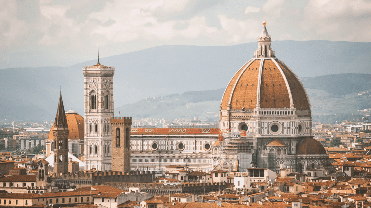 Las vistas del Duomo de Florencia, en cuyas alrededores se registró un terremoto de una magnitud de 4.9