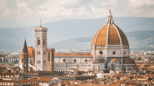 Las vistas del Duomo de Florencia, en cuyas alrededores se registró un terremoto de una magnitud de 4.9
